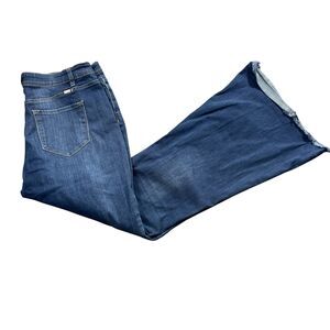KanCan‎  15/31 Button Fly Jeans Wide Leg Cotton Blend Raw Hem
